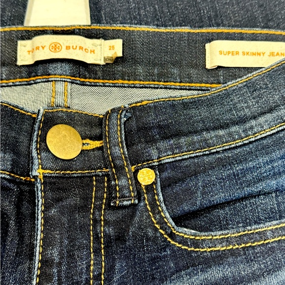 Tory Burch Super Skinny 7.5 Rise Jeans Size 25 - Picture 3 of 5